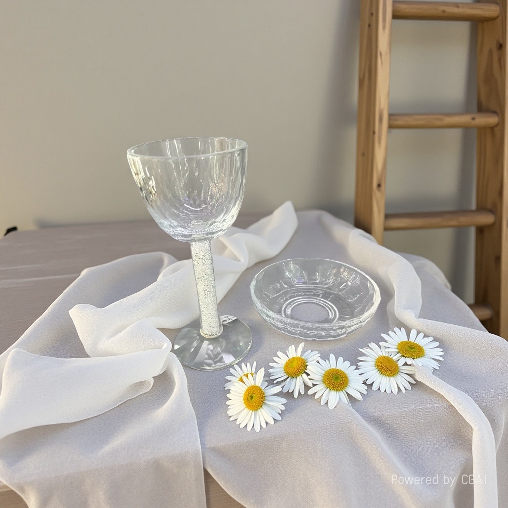 ins popular wine glass set, home embossed wine glass, Champagne glass, lead-free crystal glass tall glass