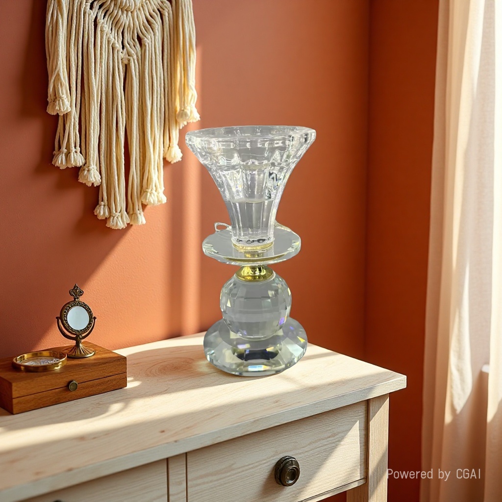 Crystal glass candlesticks, indoor wedding and wedding decoration items, candle holders, wholesale household goods Application Scenario