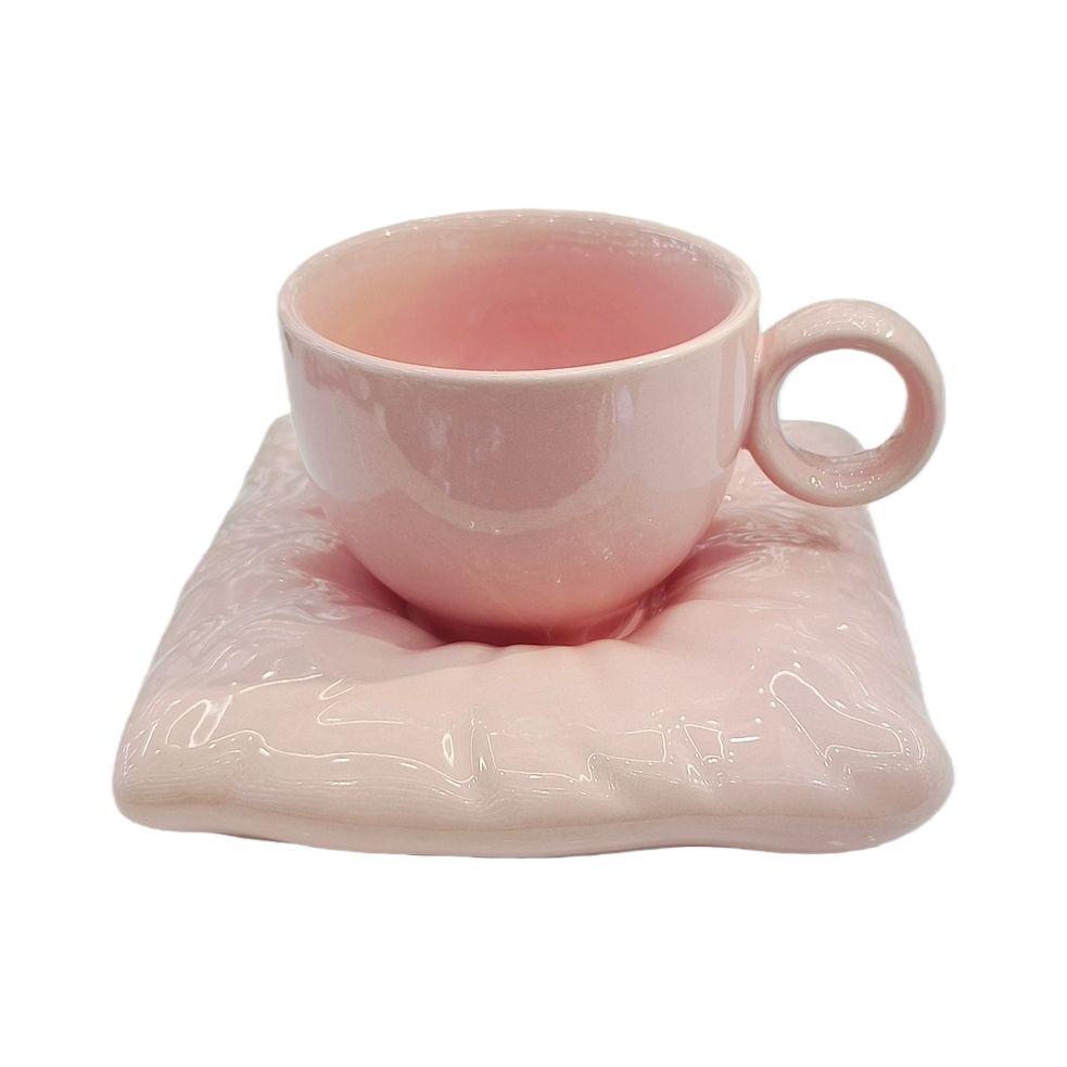 Mug ceramic coffee cup set for home use, high appearance level sunflower coffee ceramic cups and plates, ceramic mugs Item Picture