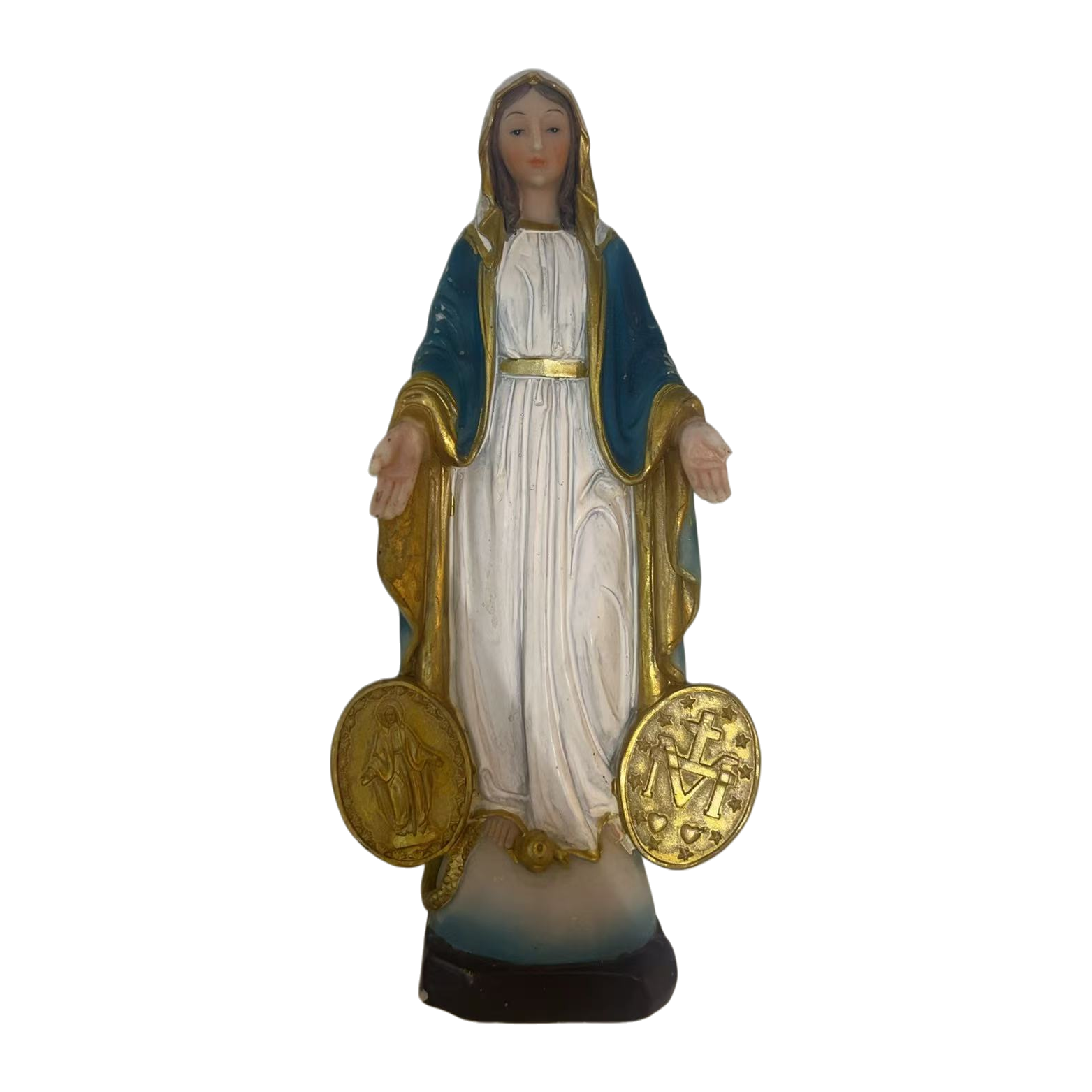 Resin statue ornaments of the Holy Mother Mary, religious Buddha statues, divine statues, resin Buddha statues, home ornaments, festival decorations Item Picture