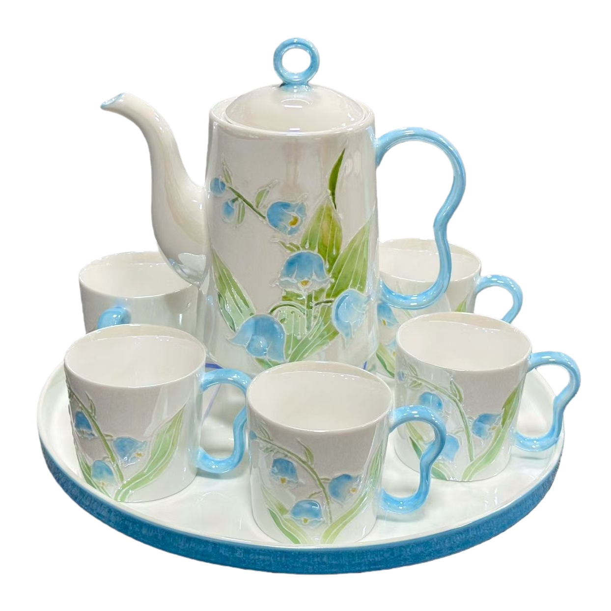 茶具套装/茶具/茶壶/咖啡杯套装/高端茶具白底实物图