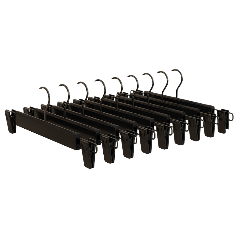 Matte trouser rack, plastic trouser clip, clothing store, home adult seamless hanger, colored matte hanger, extendable trouser clip
