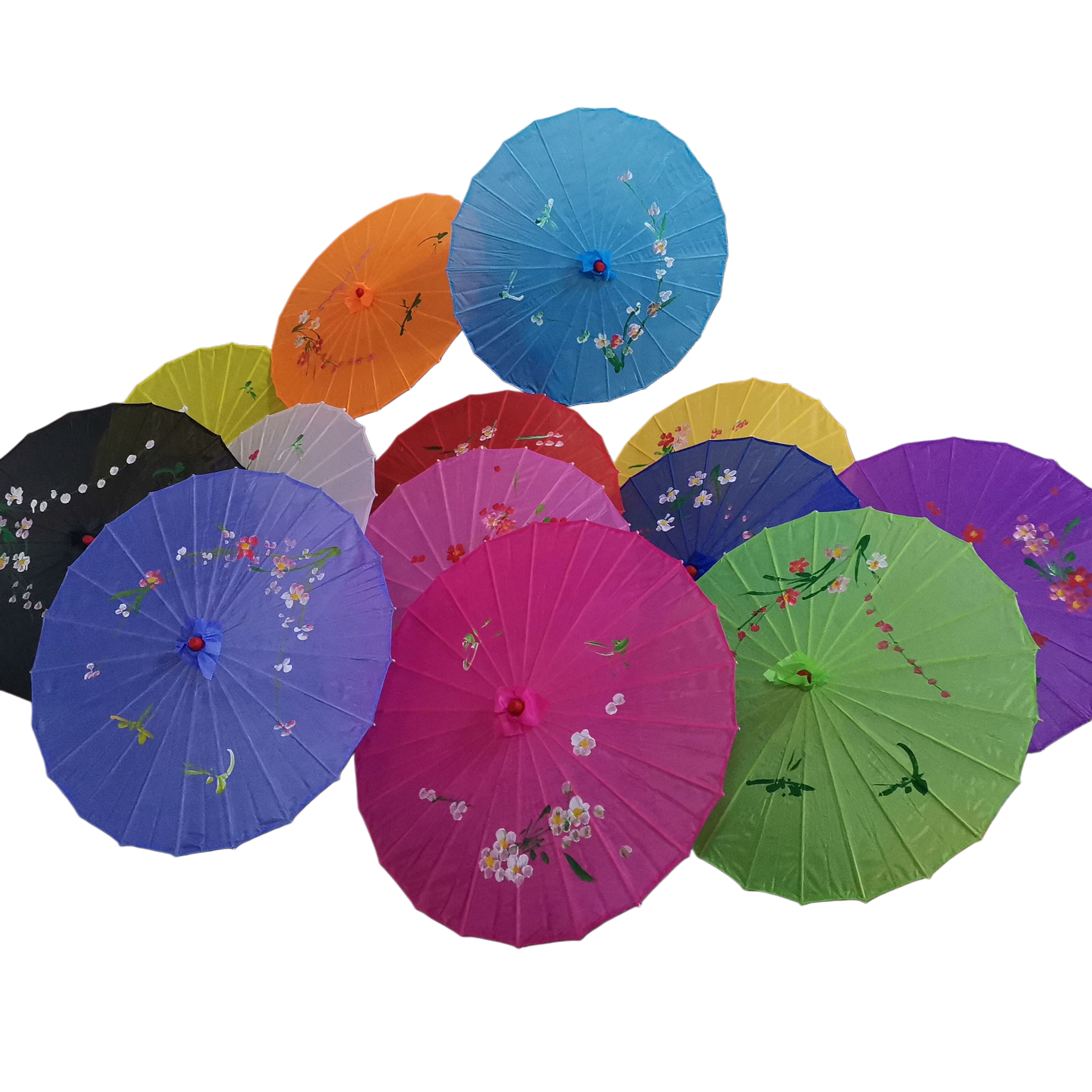 油纸伞/涂鸦纸伞/红色油纸伞/工艺品伞/油纸雨伞白底实物图