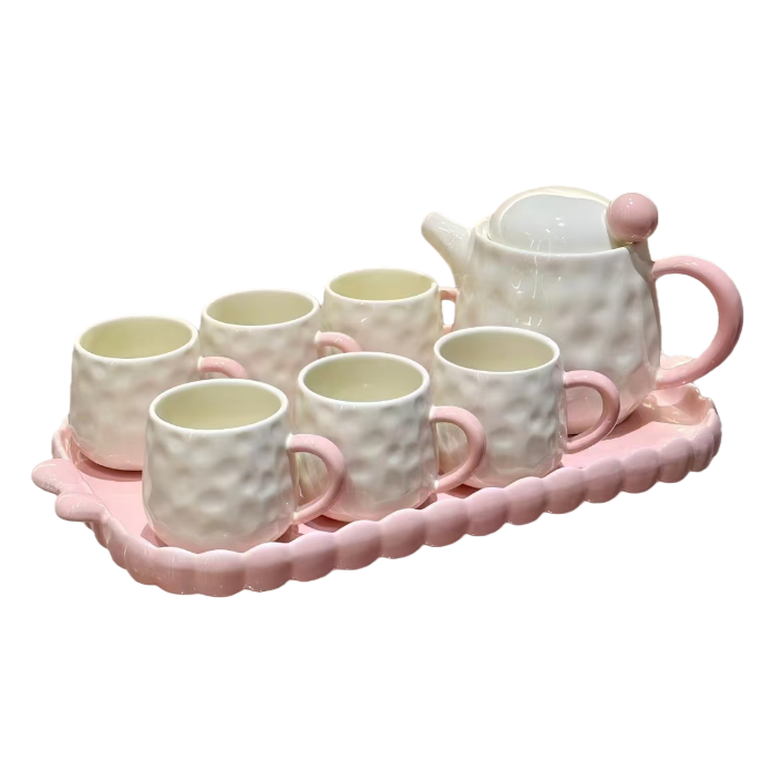 茶具套装/茶具/茶壶/咖啡杯套装/高端茶具白底实物图