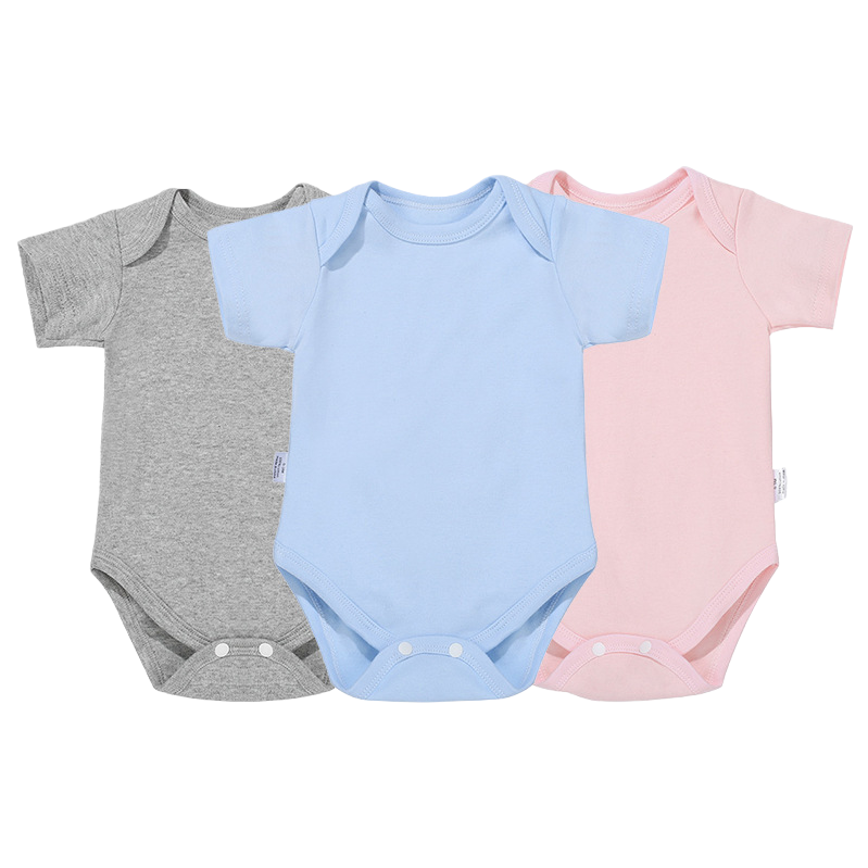 婴儿/婴儿服饰/婴儿哈衣/婴儿装新生儿夏季/童衣白底实物图