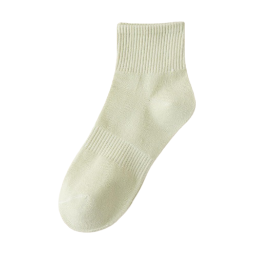 Yin Kai Knitting - Men's and Women's Summer Thin Solid Color Sweat-absorbing and odor-proof Short Socks Pure Cotton Breathable Thin Mesh Business Short Socks 163210135 Item Picture