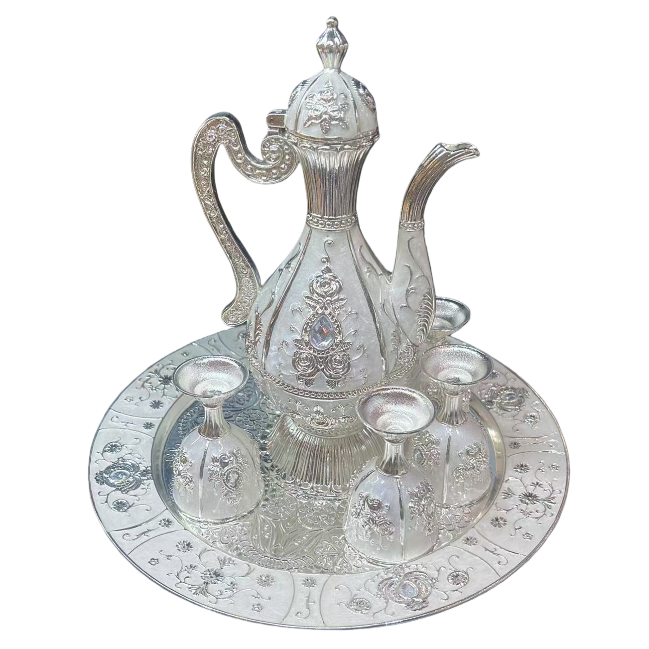 茶具套装/茶具/茶壶/咖啡杯套装/高端茶具白底实物图