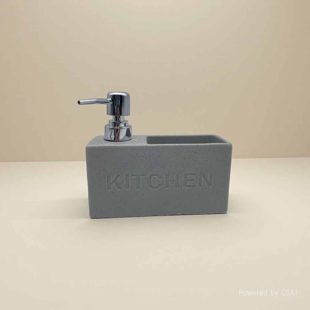 灰色不锈钢手动皂液器