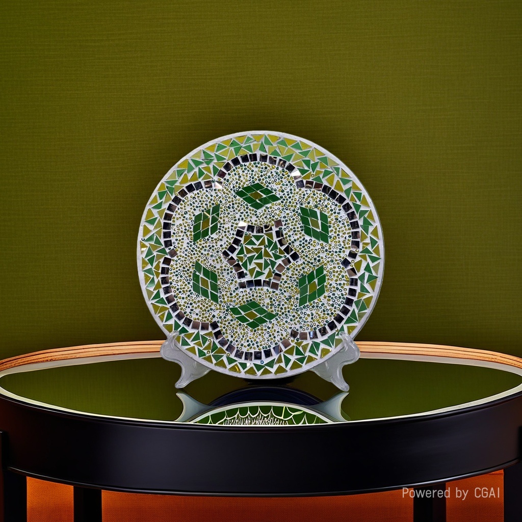 Mosaic decorative plates, glass and ceramic fruit plates