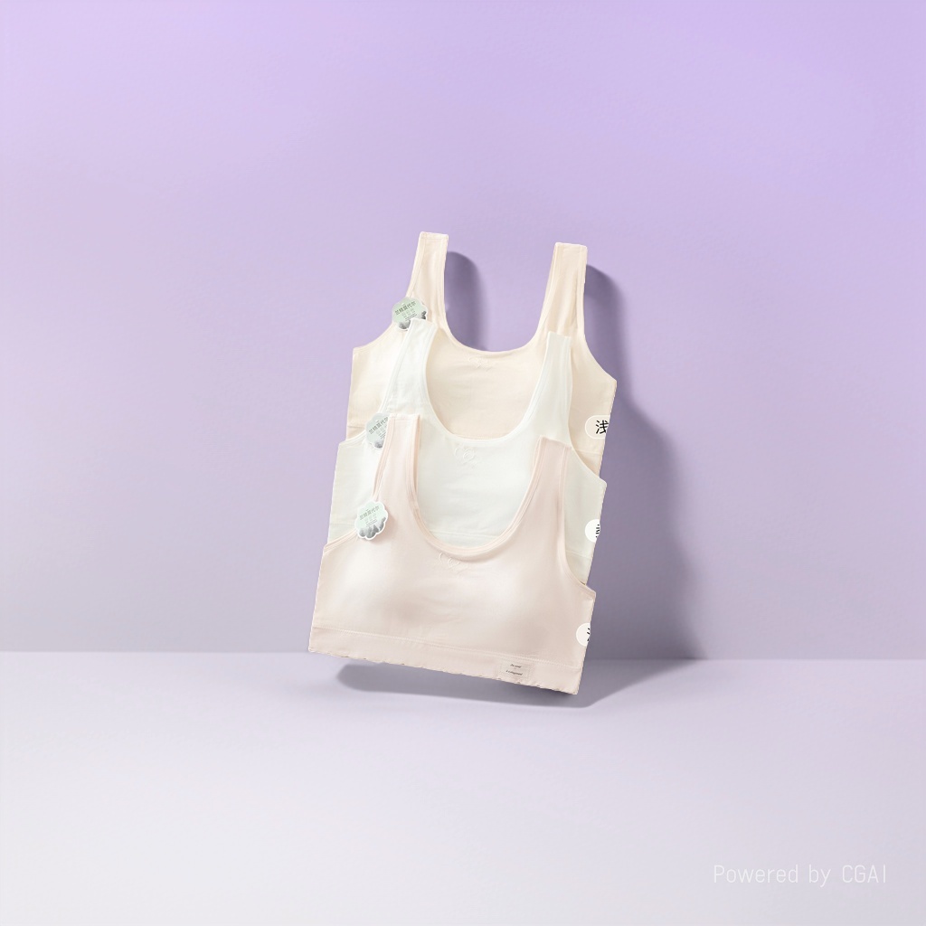 Sujetador para niñas diseño con copa chaleco de desarrollo ropa interior para niños mujeres slim fit comodidad alta calidad details Picture