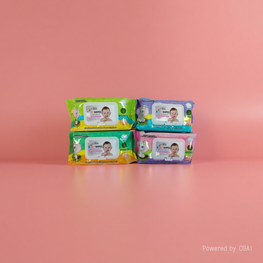 Factory direct sale of 100 pieces of baby wipes with soft covers, Baby Wipes 104647586 Application Scenario