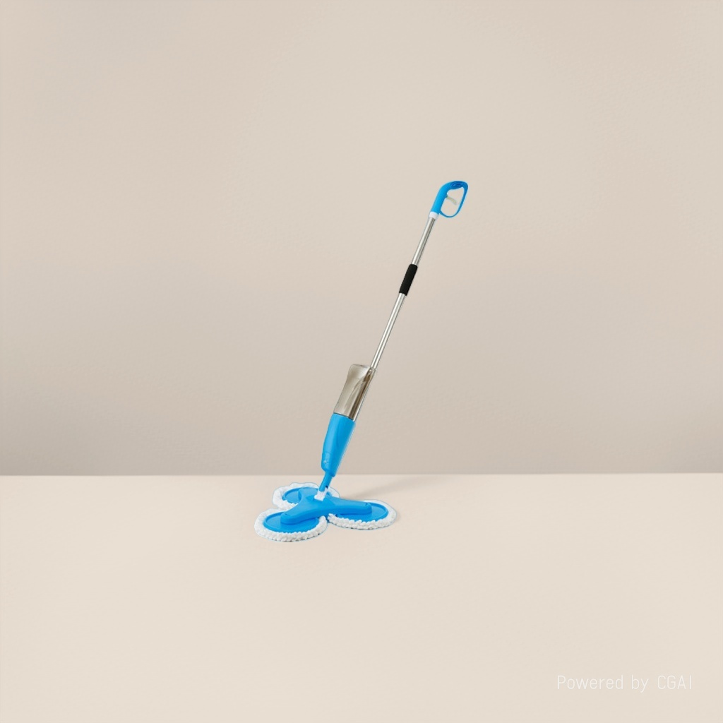 Best-selling spray water mop with telescopic rod, three round heads, 750ml, factory direct sales 112746327 details Picture