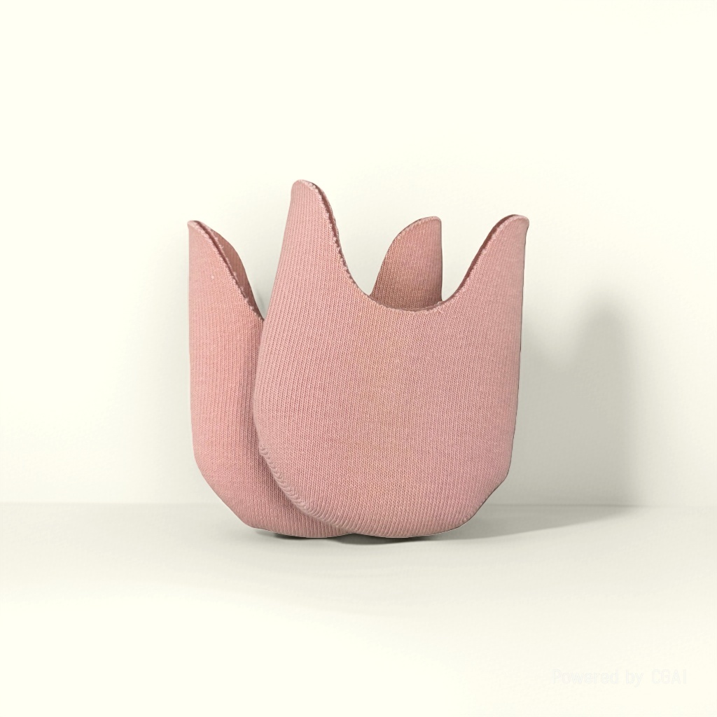Silicone toe tips, thickened anti-friction, moisture-absorbent fabric, extended and soft ballet toe tips, professional toe protection, silicone gel, knitted fabric details Picture