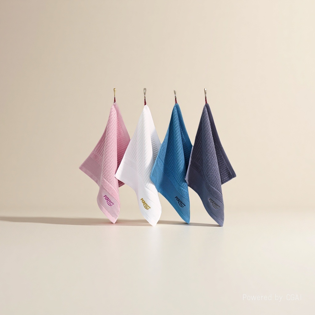 Pure cotton square towels for face washing, household hand towels, all-cotton absorbent, not easy to hang down, hanging square towels Application Scenario
