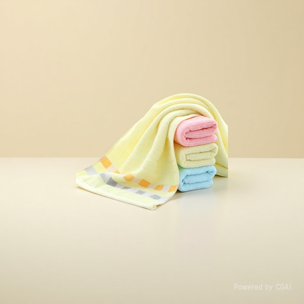 Wholesale of plain, intermittent checkered face towels as gifts for labor protection and return gifts Application Scenario