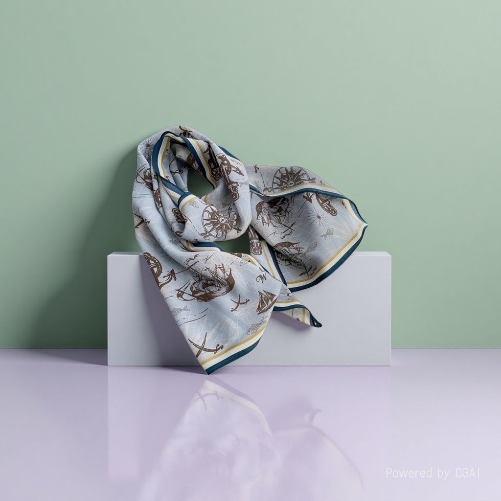 Silk scarves, printed silk scarves, ribbon scarves, square scarves, shawls, small silk scarves details Picture