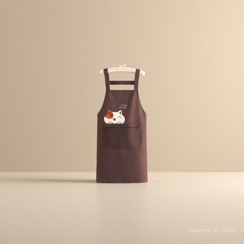 Waterproof apron, oil-proof, custom kitchen, home, fashionable cooking, printed, catering work clothes, new style, 141733375 Application Scenario