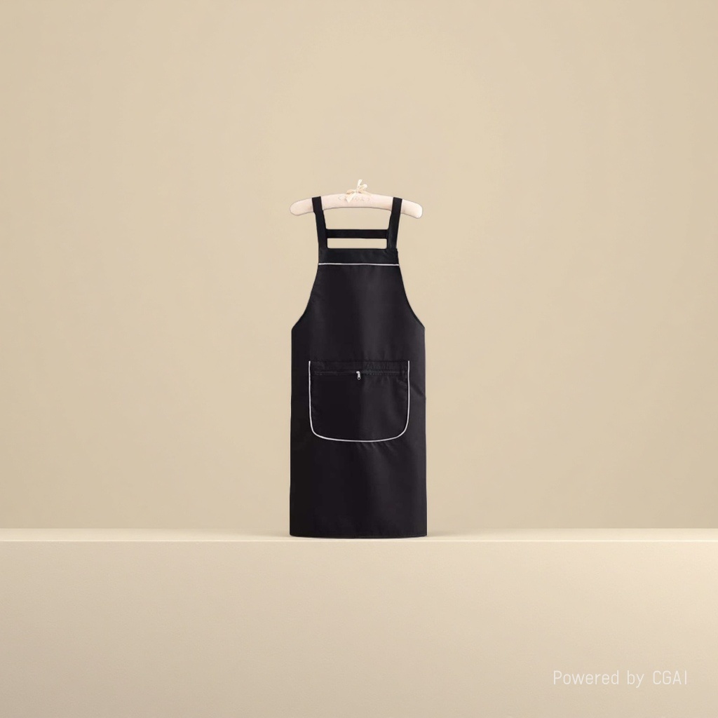 Zipper pocket apron, custom-made logo printed for the catering industry, waterproof work clothes for coffee, milk tea, supermarket and fruit store Application Scenario