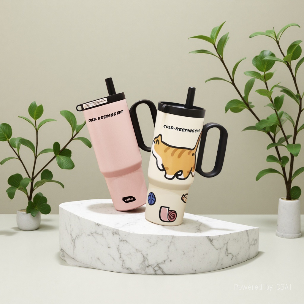 保温杯/史丹利/杯子/钛杯/粗矮保温杯产品图