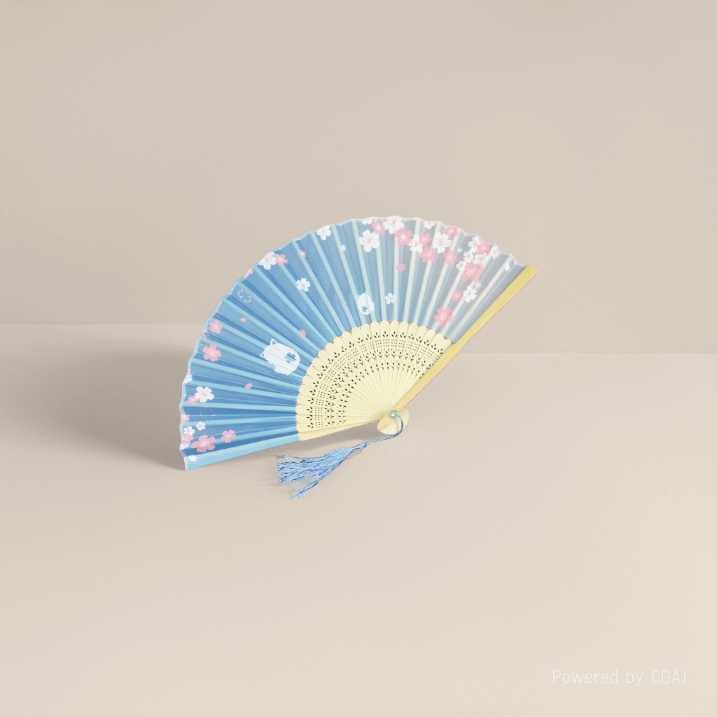 漆扇子/扇子/折扇/扇子女夏季中国风/扇子刺绣细节图