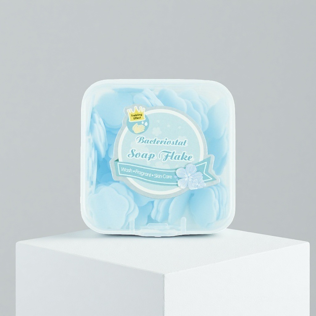 Four colors of antibacterial soap powder and antibacterial soap tablets are available in transparent boxes Specification image