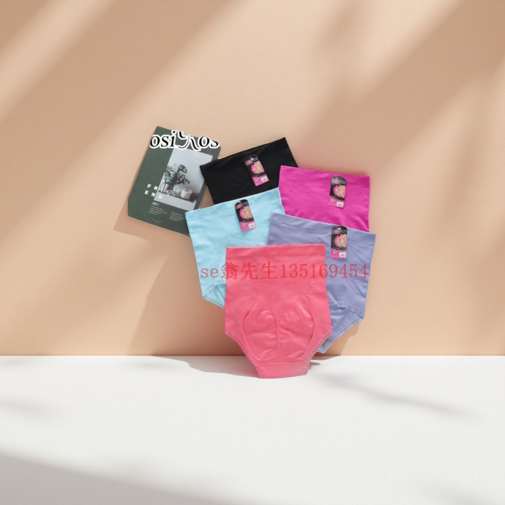 Comercio exterior al por mayor para mujeres sin costuras de cintura alta después del parto recolección de abdomen levantamiento de cadera belleza corporal shaper body encaje bragas # Application Scenario