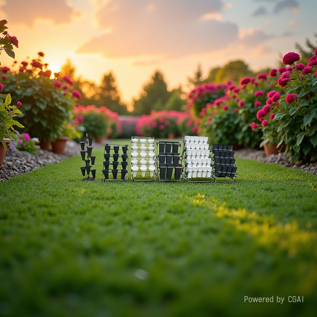 The stainless steel flower stand set is multi-purpose, easy to move and durable details Picture