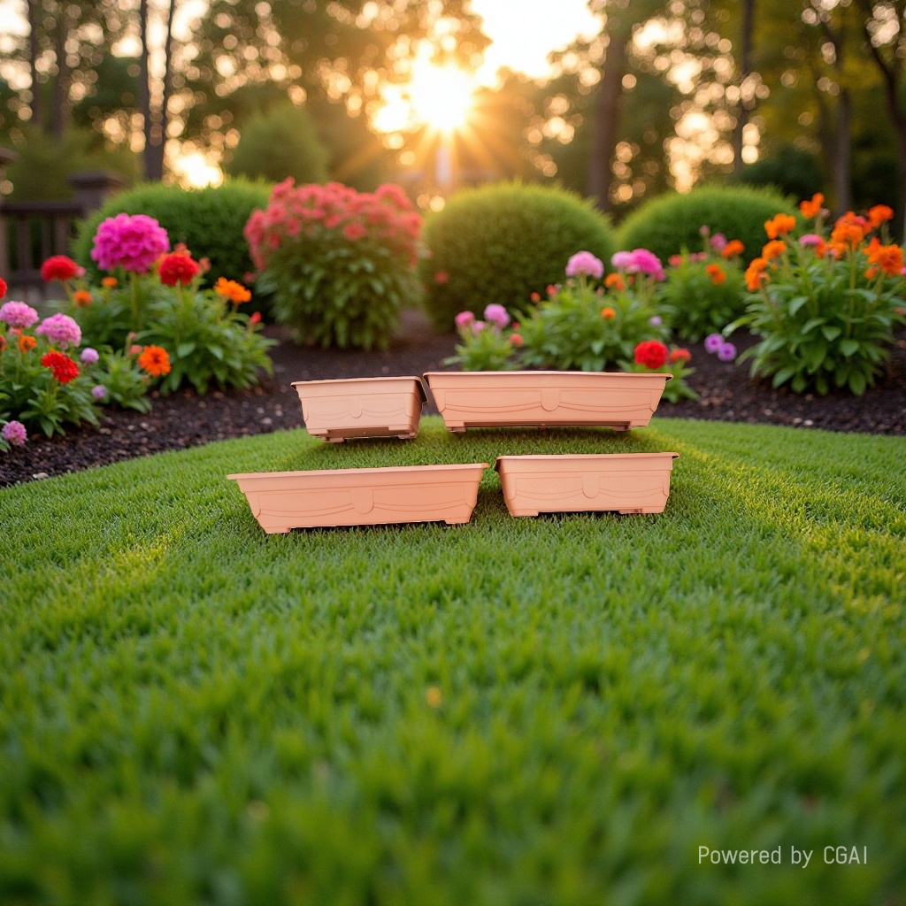 Rectangular plastic flower POTS, balcony POTS, vegetable POTS, rectangular trough flower POTS, plastic flower POTS Specification image