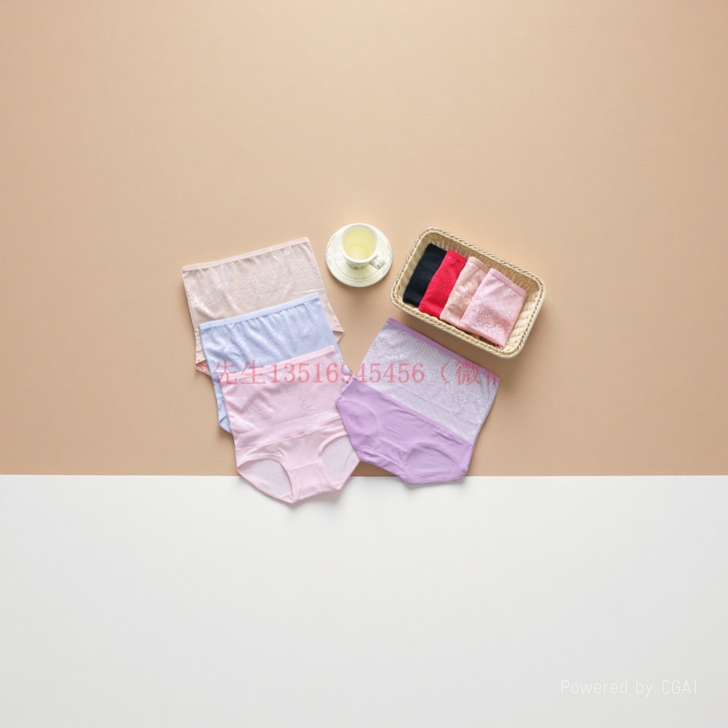 High-waisted, belt-tightening, postpartum shaping lace, pure cotton crotch, body-shaping triangle pants for women in foreign trade Application Scenario