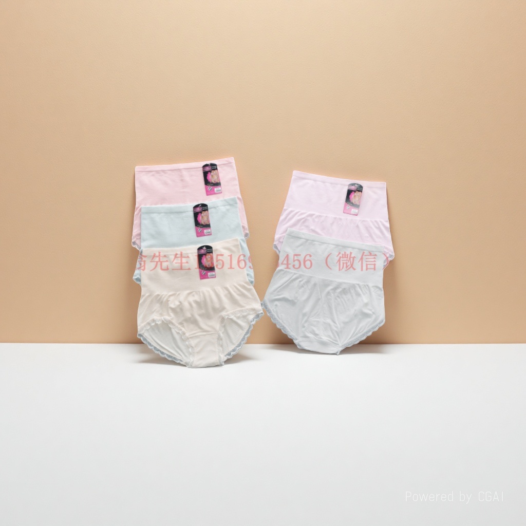 Seamless high-waisted, belt-tightening, postpartum lace, hip-lifting, pure cotton crotch triangle pants for women in foreign trade Application Scenario