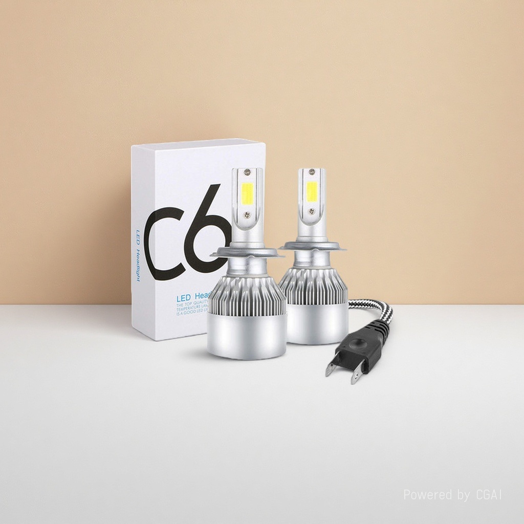 跨境专供 C6 汽车led大灯 前大灯h4车灯 H7 H11 9005 36W led大灯