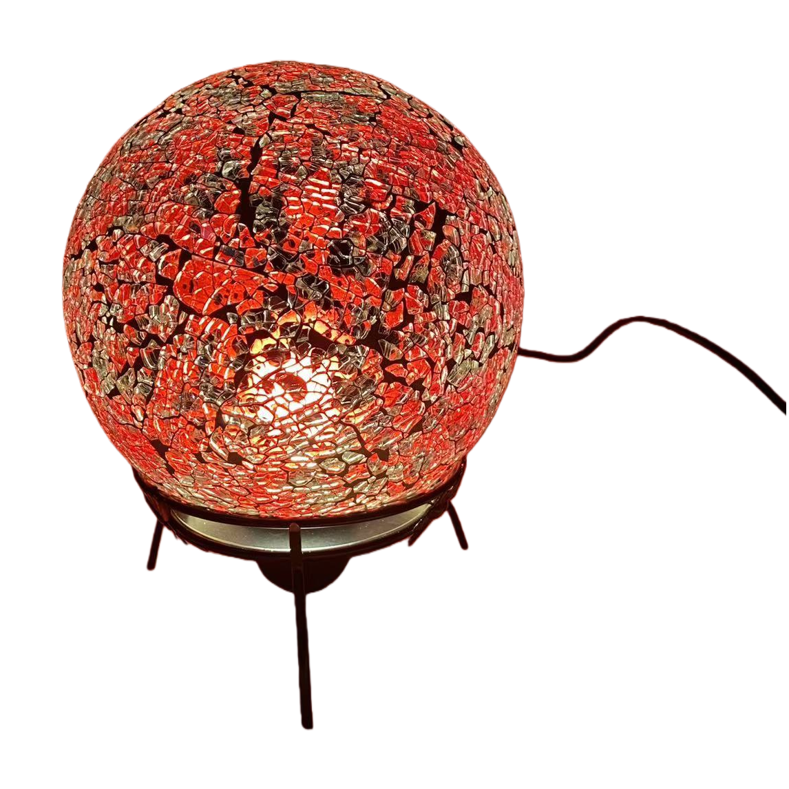 مصابيح كروية حمراء متصدع Item Picture