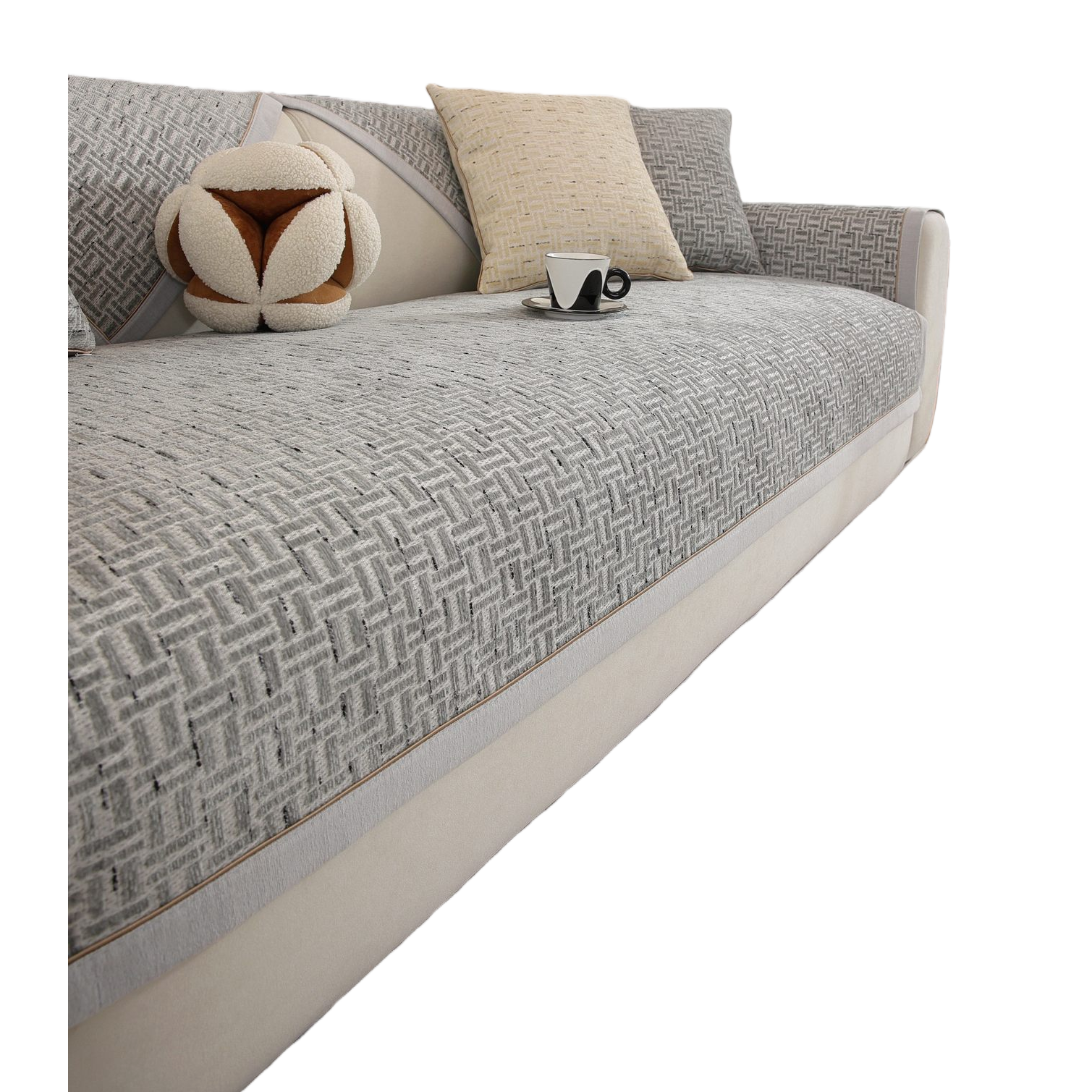 Simple sofa cushions, all-season universal anti-slip, direct sales from an export factory, sofa covers with sandpaper Item Picture