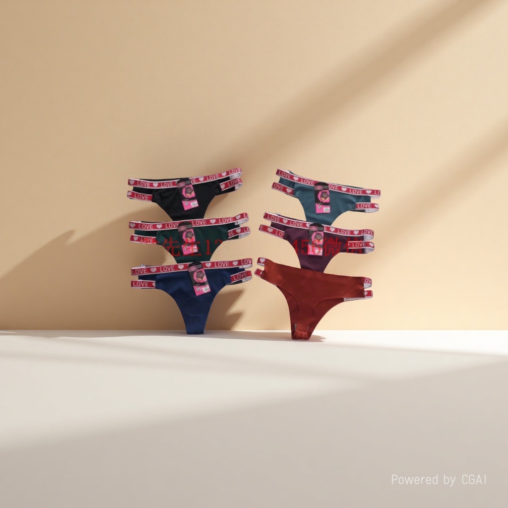 European and American wholesale foreign trade seamless LOVE English with sexy thong Item Picture