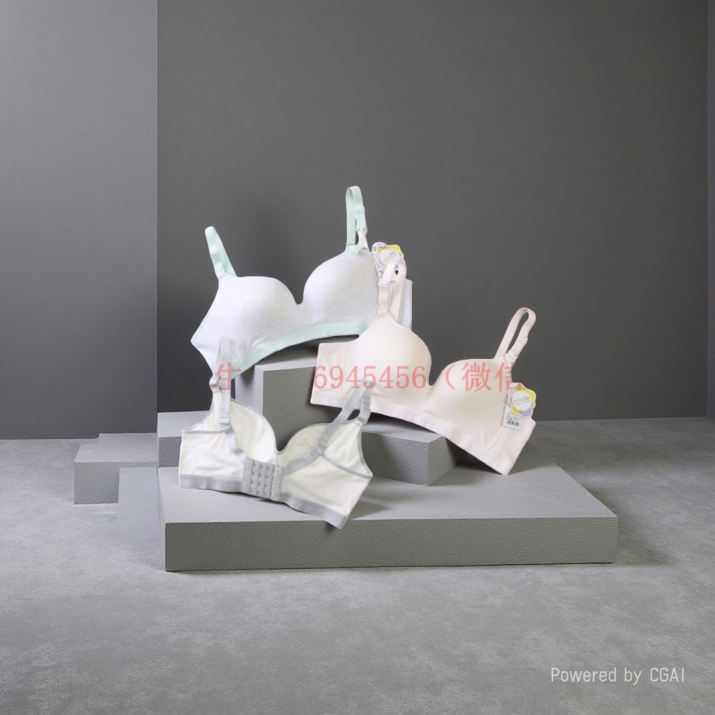 Comfortable top support, gathering and anti-sagging, front-opening postpartum breastfeeding bra for foreign trade Specification image