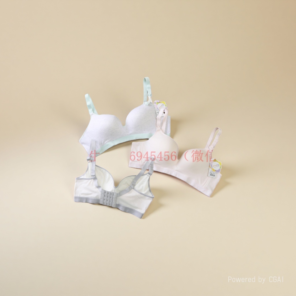 Comfortable top support, gathering and anti-sagging, front-opening postpartum breastfeeding bra for foreign trade details Picture