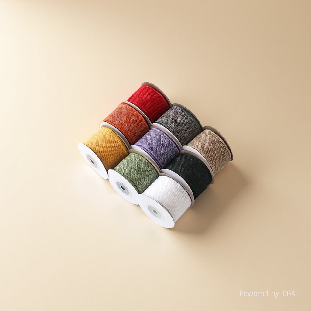 Imitation linen woven tape, flower packaging materials, bow woven tape, ribbon, Christmas woven tape, ethnic style woven tape Application Scenario