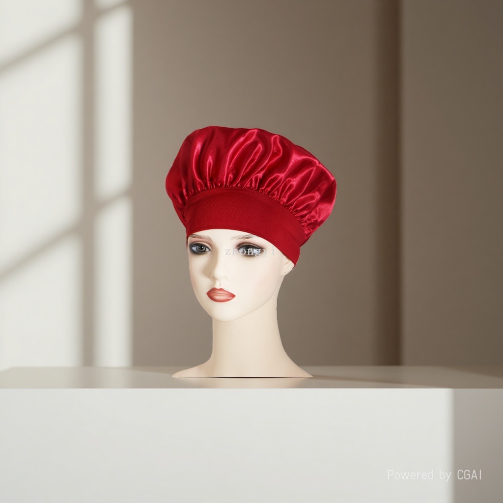 Cross-border best-selling solid-color wide-brimmed stretch adult nightcap, men's and women's fashionable hair care and beauty bath cap, colored Ding cap. 135938256 details Picture