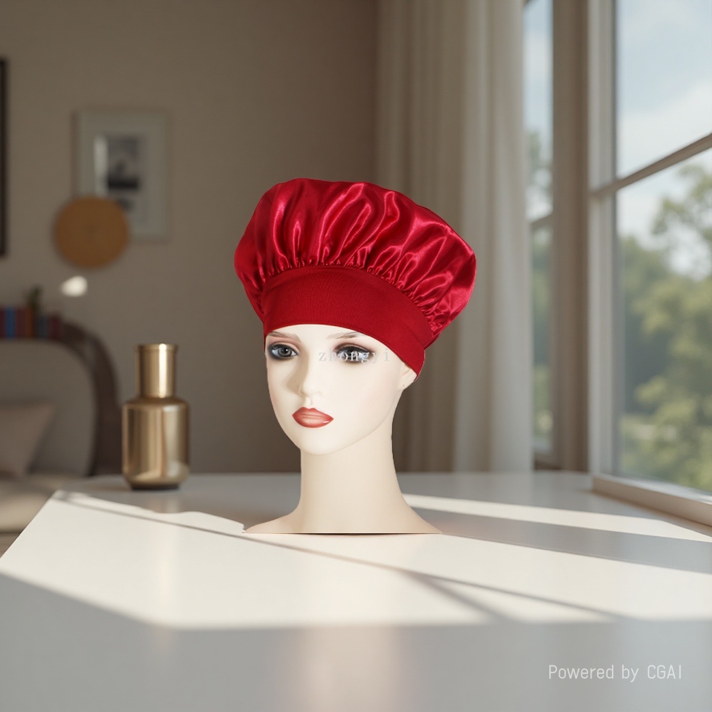 Cross-border best-selling solid-color wide-brimmed stretch adult nightcap, men's and women's fashionable hair care and beauty bath cap, colored Ding cap. 135938256 Application Scenario