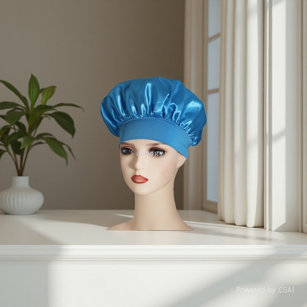 Cross-border best-selling solid-color wide-brimmed stretch adult nightcap, men's and women's fashionable hair care and beauty bath cap, colored Ding cap 134551784 details Picture