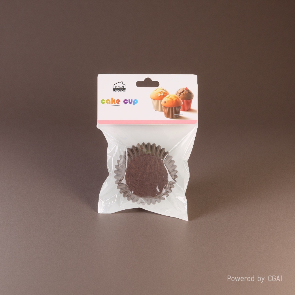 双面咖啡色蛋糕纸10cm  100pcs/卡 底部4.5*高度2.75cm