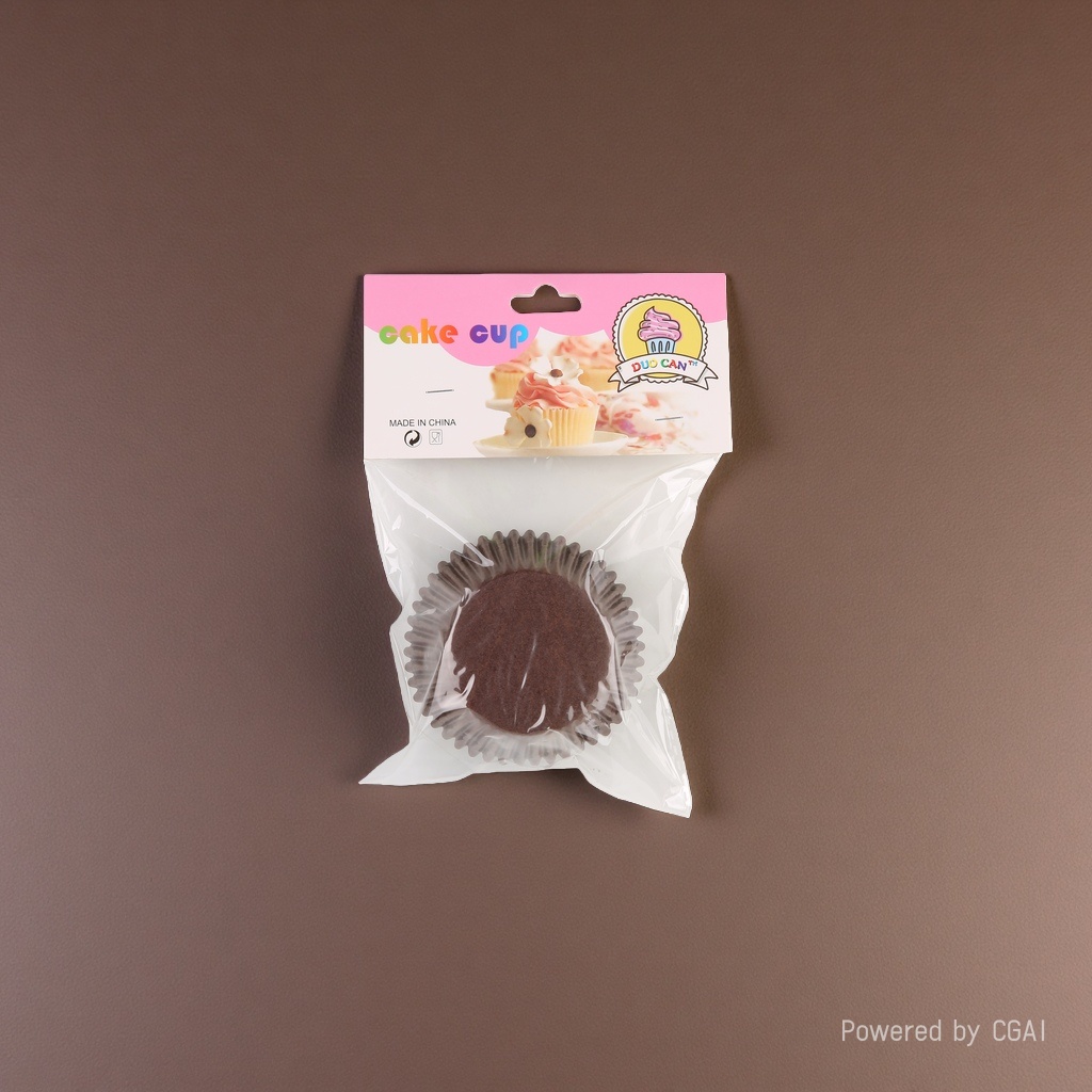 双面咖啡色蛋糕纸11cm  100pcs/卡 底部5*高度3cm