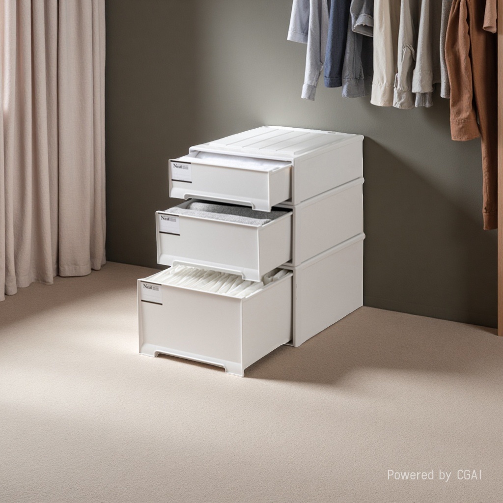 Fabric storage box, drawer-type folding storage box, storage cabinet, 15L large capacity, dust-proof and breathable