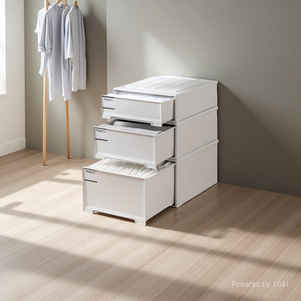 Fabric storage box, drawer-type folding storage box, storage cabinet, 15L large capacity, dust-proof and breathable details Picture