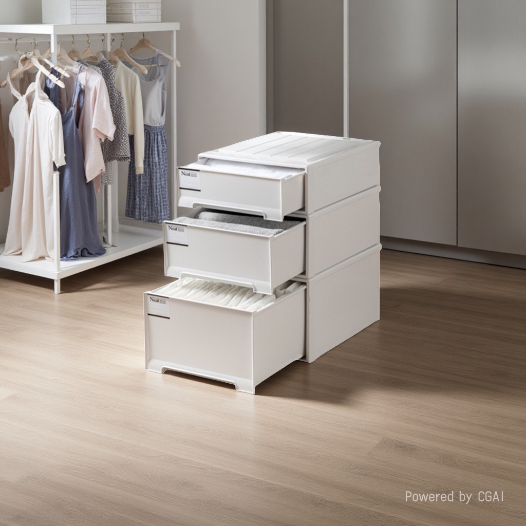 Fabric storage box, drawer-type folding storage box, storage cabinet, 15L large capacity, dust-proof and breathable Specification image