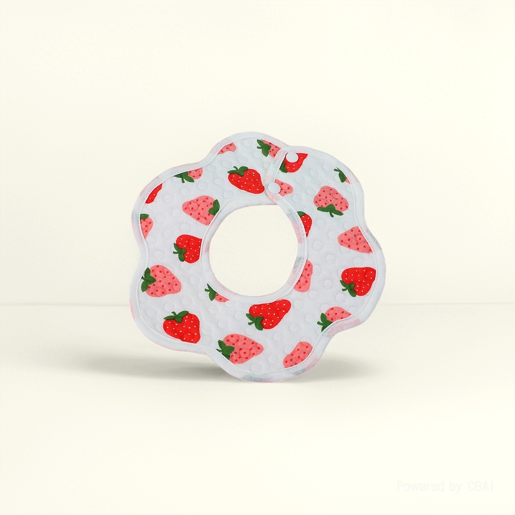 Strawberry-patterned baby bib ins Wipes 2026 Silicone rice bib Bib wipes Application Scenario