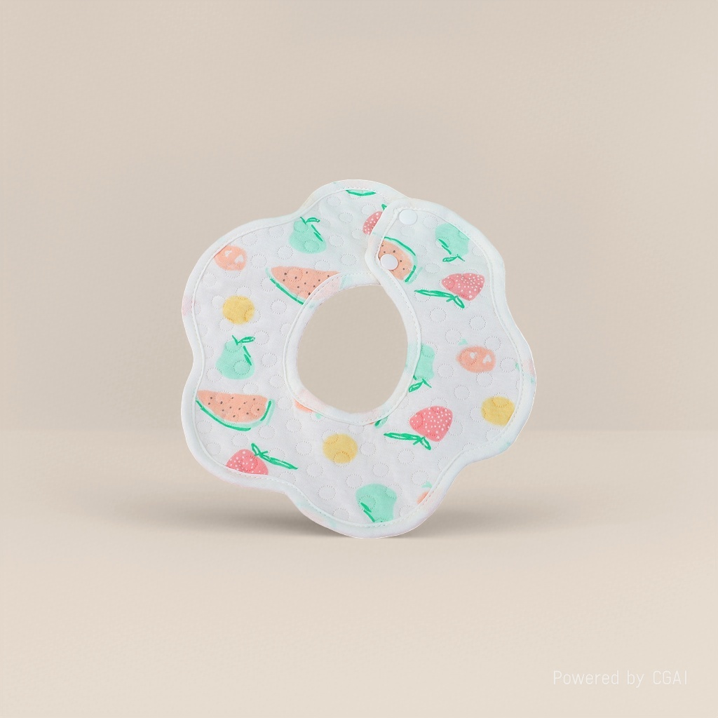 ins Saliva wipes 2026 Fruit Pattern Baby Bib Silicone Rice Bag Baby Products Application Scenario