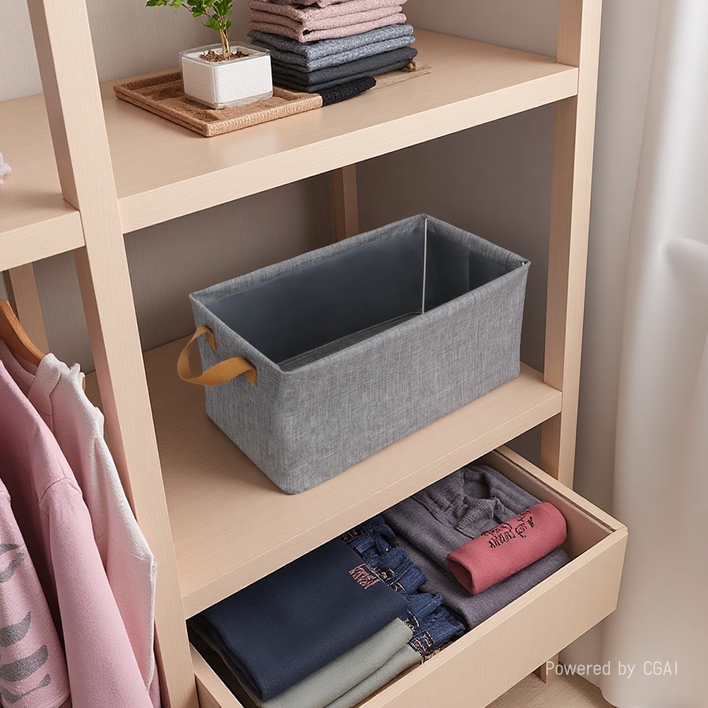 Grey fabric storage box, main body, wooden tissue box, hotel tissue box, craft paper box Specification image