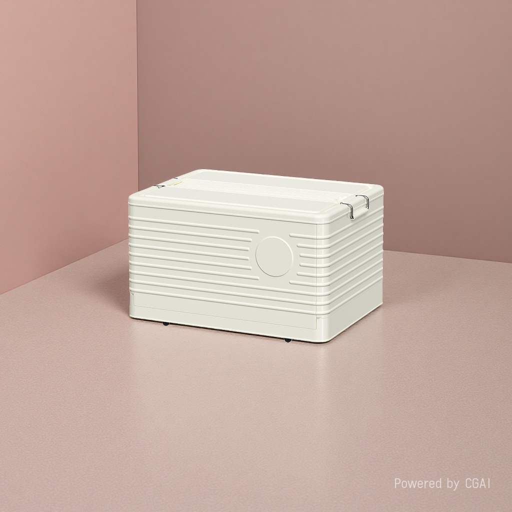 White fabric storage box, drawer-type folding storage box, storage box 15L details Picture