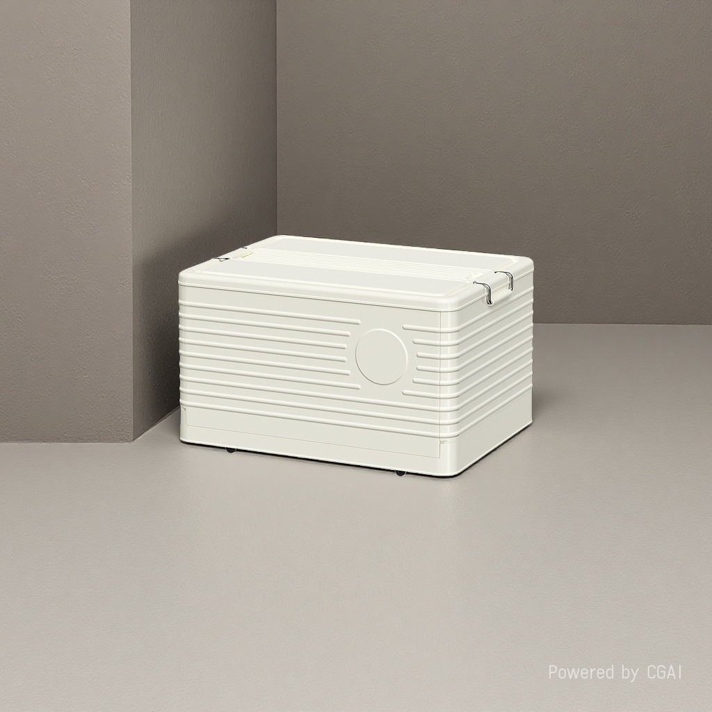 White fabric storage box, drawer-type folding storage box, storage box 15L